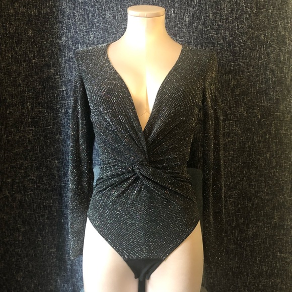 leith sparkle twist bodysuit - Picture 1 of 9